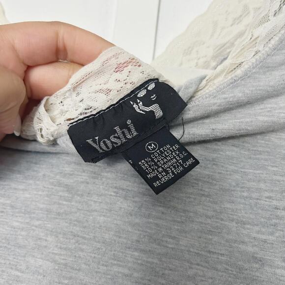 Gray Long Sleeve Y2K Bodysuit - Picture 3 of 4